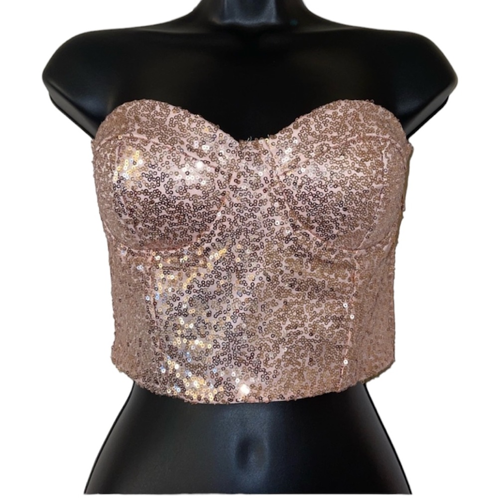 Sparkly Sequins Corset Top